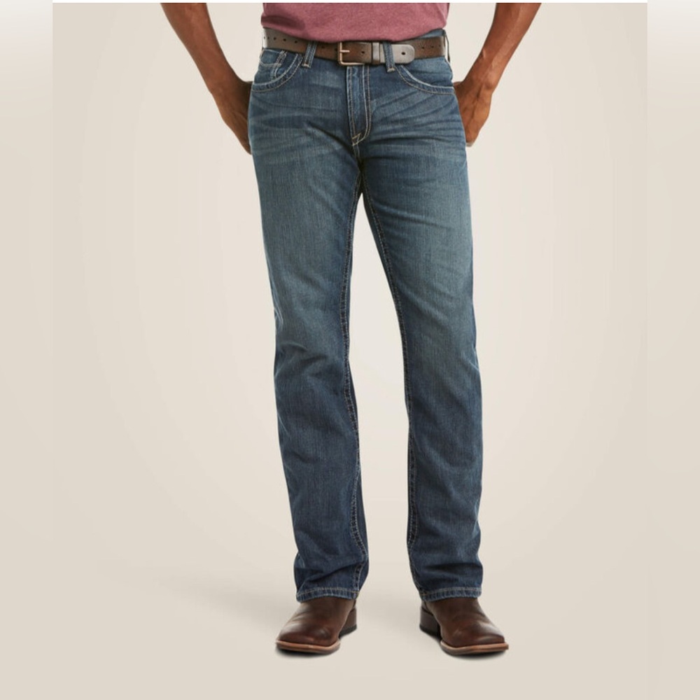 Men’s Ariat M5 Slim Deadrun Stackable Straight Leg Jean Low Rise Size 40/32